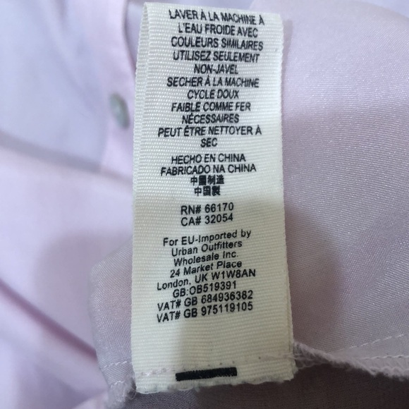 Free People Top Size Small Colorblock Gray Pastel Pink Silk Blouse - Picture 8 of 12